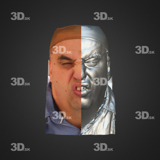 Head Emotions Man White 3D Phonemes And Emotions