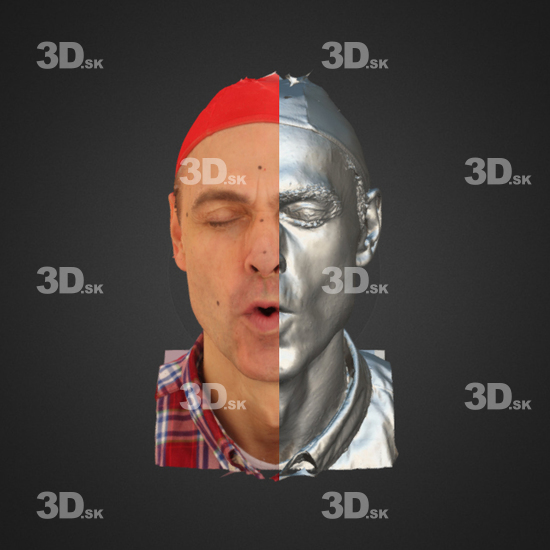 Head Emotions Man White 3D Phonemes And Emotions