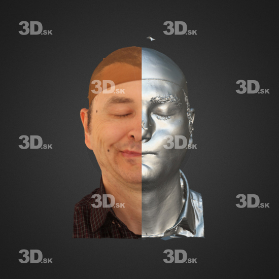 Head Emotions Man White 3D Phonemes And Emotions