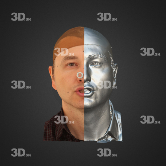 Head Emotions Man White 3D Phonemes And Emotions