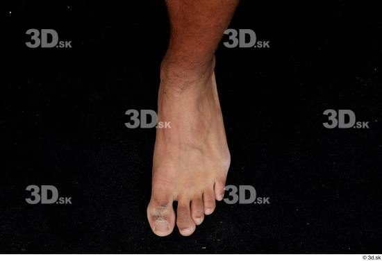 Foot Man Black Nude Slim Studio photo references