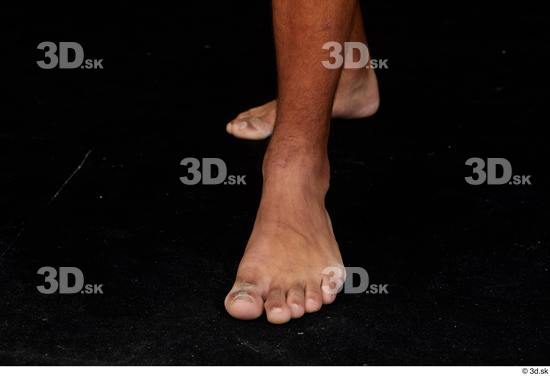 Foot Man Black Nude Slim Studio photo references