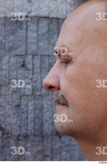 Nose Man White Casual Chubby Street photo references