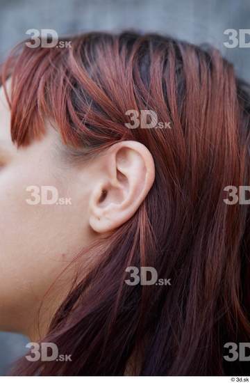 Ear Woman White Casual Slim Street photo references