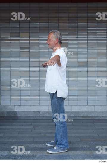 Whole Body Man T poses White Casual Average Standing Street photo references