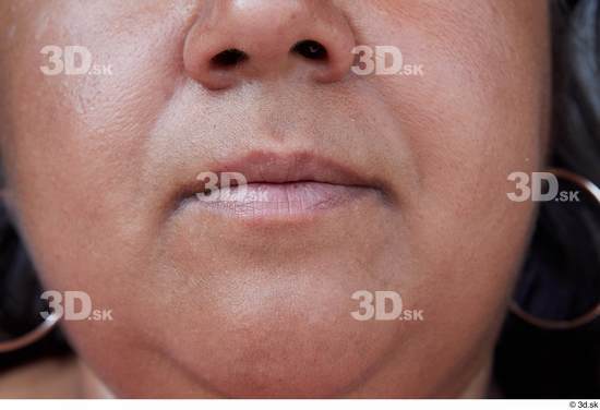 Mouth Woman White Casual Overweight Street photo references