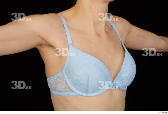 Chest Woman White Underwear Bra Average Studio photo references