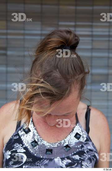 Head Hair Woman White Casual Chubby Street photo references