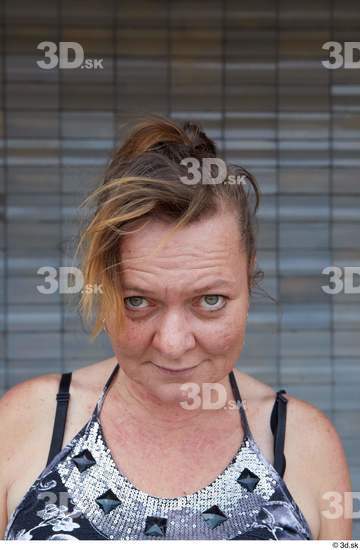 Head Woman White Casual Chubby Street photo references