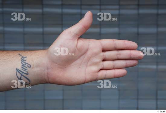 Hand Man White Tattoo Casual Average Street photo references