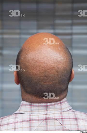 Head Hair Man White Casual Overweight Bald Street photo references