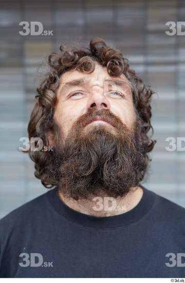 Head Man White Casual Average Bearded Street photo references