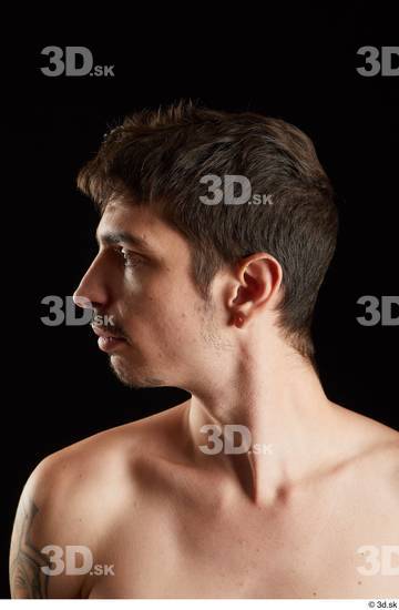 Man White Slim Male Studio Poses