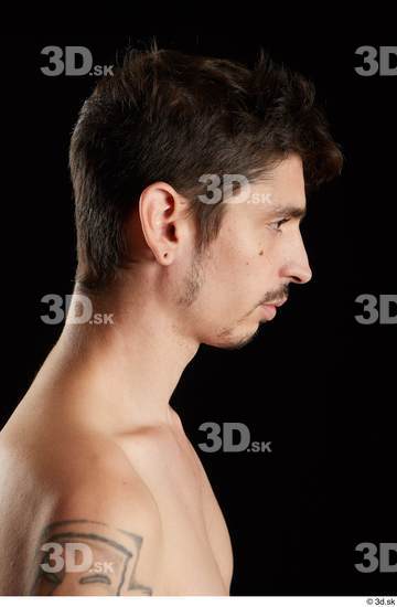 Man White Slim Male Studio Poses