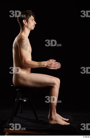 Man White Slim Male Studio Poses