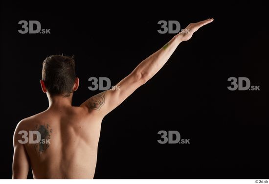 Man White Slim Male Studio Poses