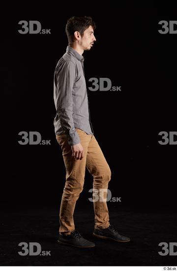 Man White Slim Male Studio Poses