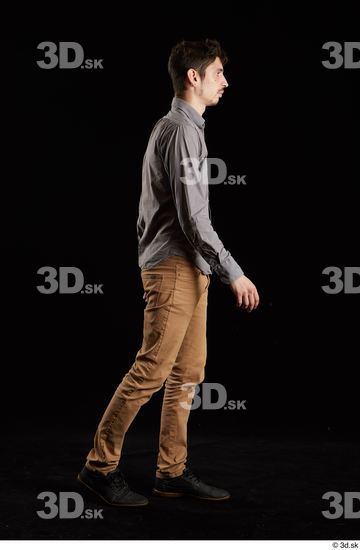 Man White Slim Male Studio Poses