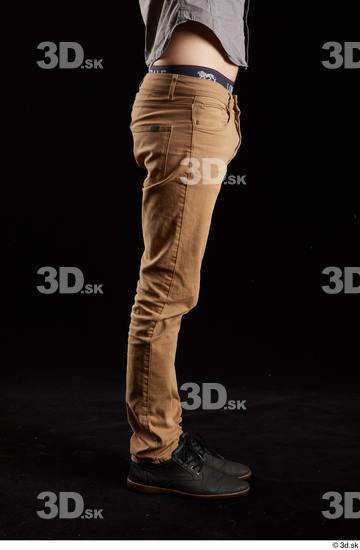 Man White Slim Male Studio Poses