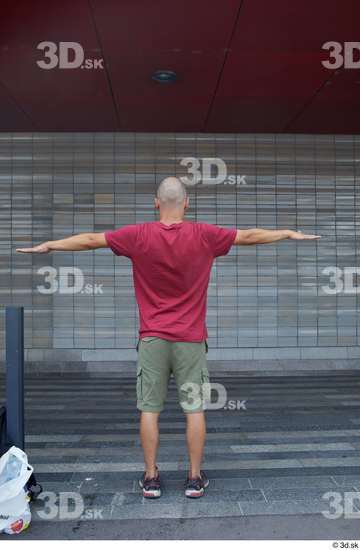 Whole Body Man T poses White Casual Average Standing Street photo references