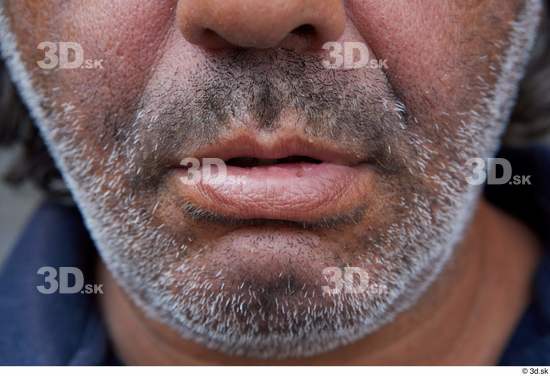 Mouth Man White Casual Chubby Street photo references