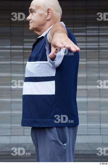 Upper Body Man White Casual Average Street photo references