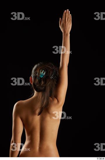 Woman White Slim Female Studio Poses