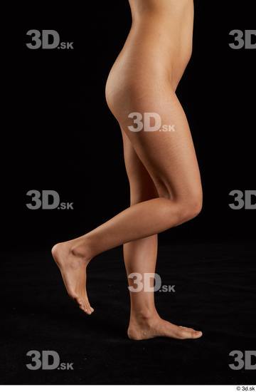 Woman White Slim Female Studio Poses