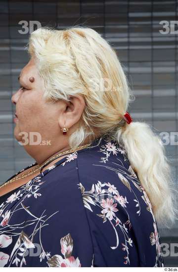 Head Woman White Casual Overweight Street photo references