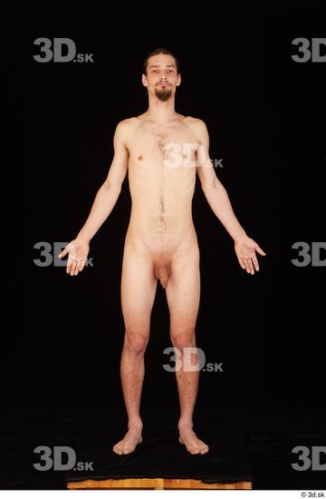 Whole Body Man White Nude Slim Standing Studio photo references