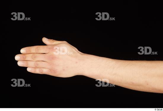 Hand Man White Slim Studio photo references