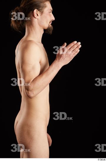 Arm Man White Nude Slim Studio photo references