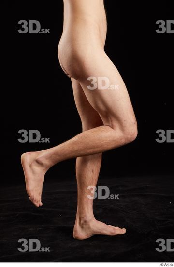 Calf Man White Nude Slim Studio photo references