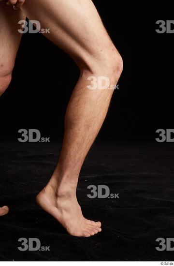 Calf Man White Nude Slim Studio photo references