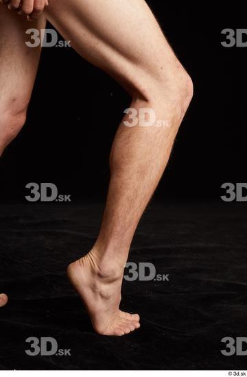 Calf Man White Nude Slim Studio photo references