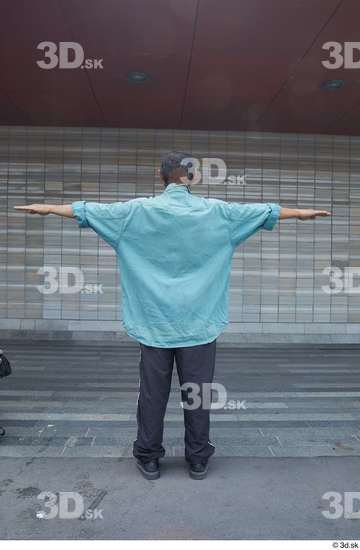 Whole Body Man T poses Casual Slim Standing Street photo references