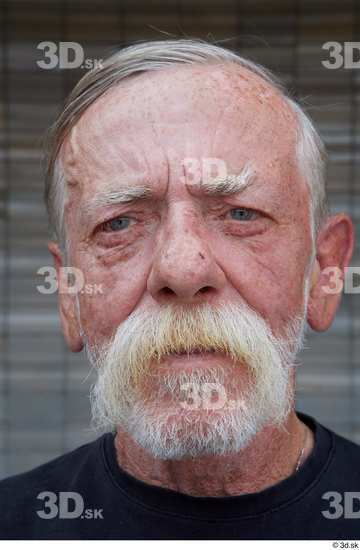 Head Man White Casual Average Bearded Wrinkles Street photo references