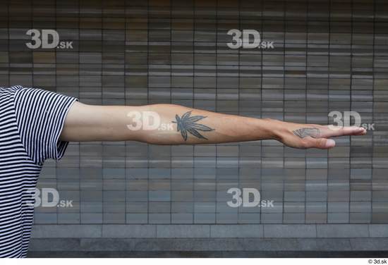 Arm Man White Tattoo Casual Slim Street photo references