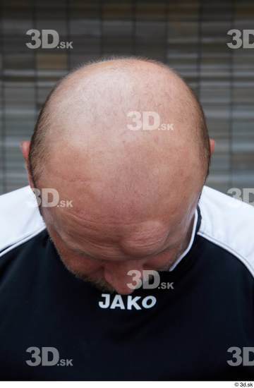 Head Man White Casual Average Bald Street photo references