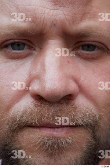 Nose Man White Casual Average Bearded Street photo references