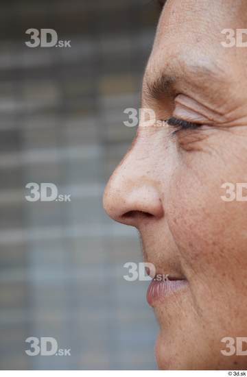 Nose Woman White Casual Average Street photo references