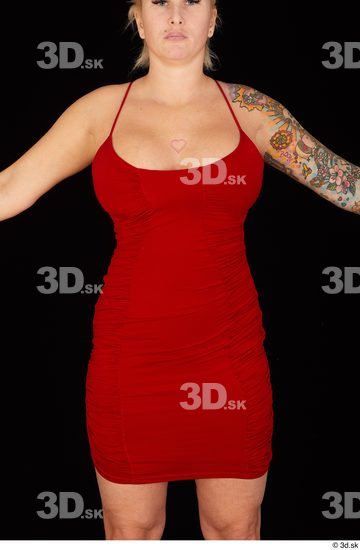 Woman White Chubby Female Studio Poses