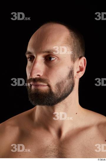 Head Man White Slim Bearded Studio photo references