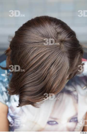 Head Hair Woman White Casual Chubby Street photo references