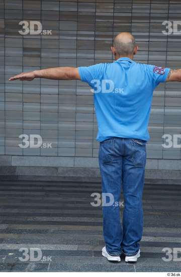 Whole Body Man T poses White Casual Average Standing Street photo references