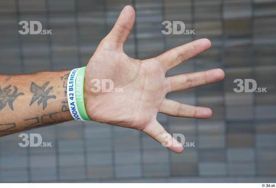 Hand Man White Tattoo Casual Slim Street photo references