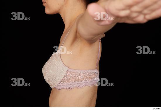Chest Breast Woman White Underwear Bra Average Studio photo references