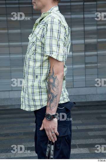 Arm Upper Body Man White Tattoo Casual Slim Street photo references