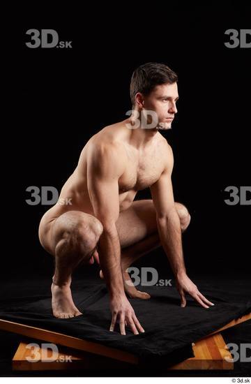 Man White Athletic Male Studio Poses