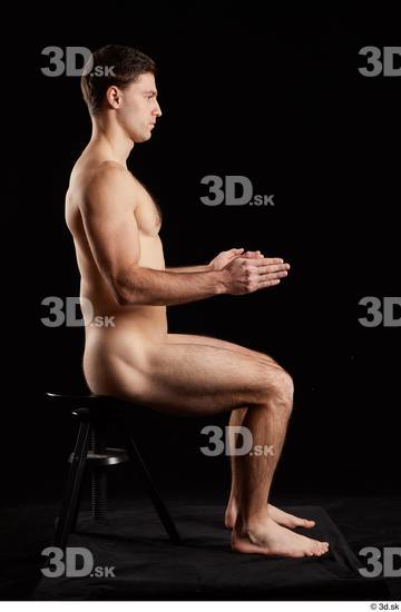 Man White Athletic Male Studio Poses